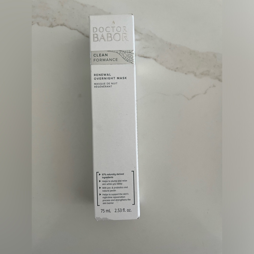 Dr. BABOR, new inbox, renewal overnight mask,‎ vegan, 2.53 ounces